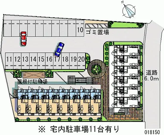 ★手数料０円★太宰府市梅ケ丘１丁目　月極駐車場（LP）